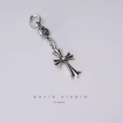 Chrome Hearts TINY CH Cross One Ball Charm