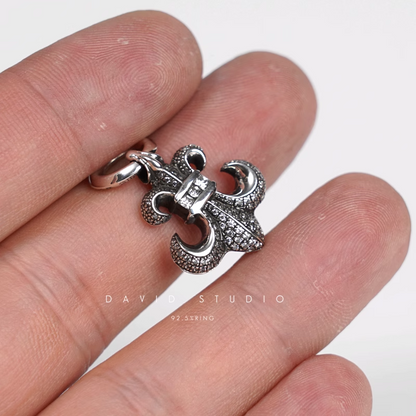 Chrome Hearts BS Fleur Charm With Diamond