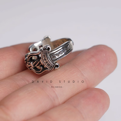 Chrome Hearts Double Dagger Ring