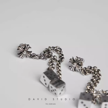 Chrome Hearts JoJo Dice Earring