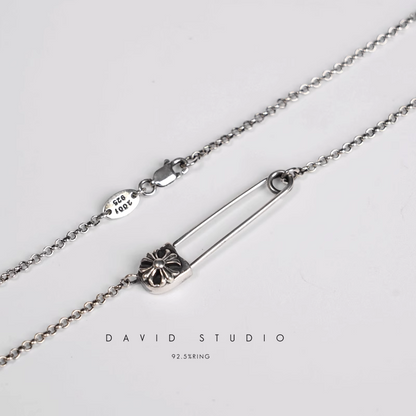 Chrome Hearts Safety Pin Pendant – Roll Chain