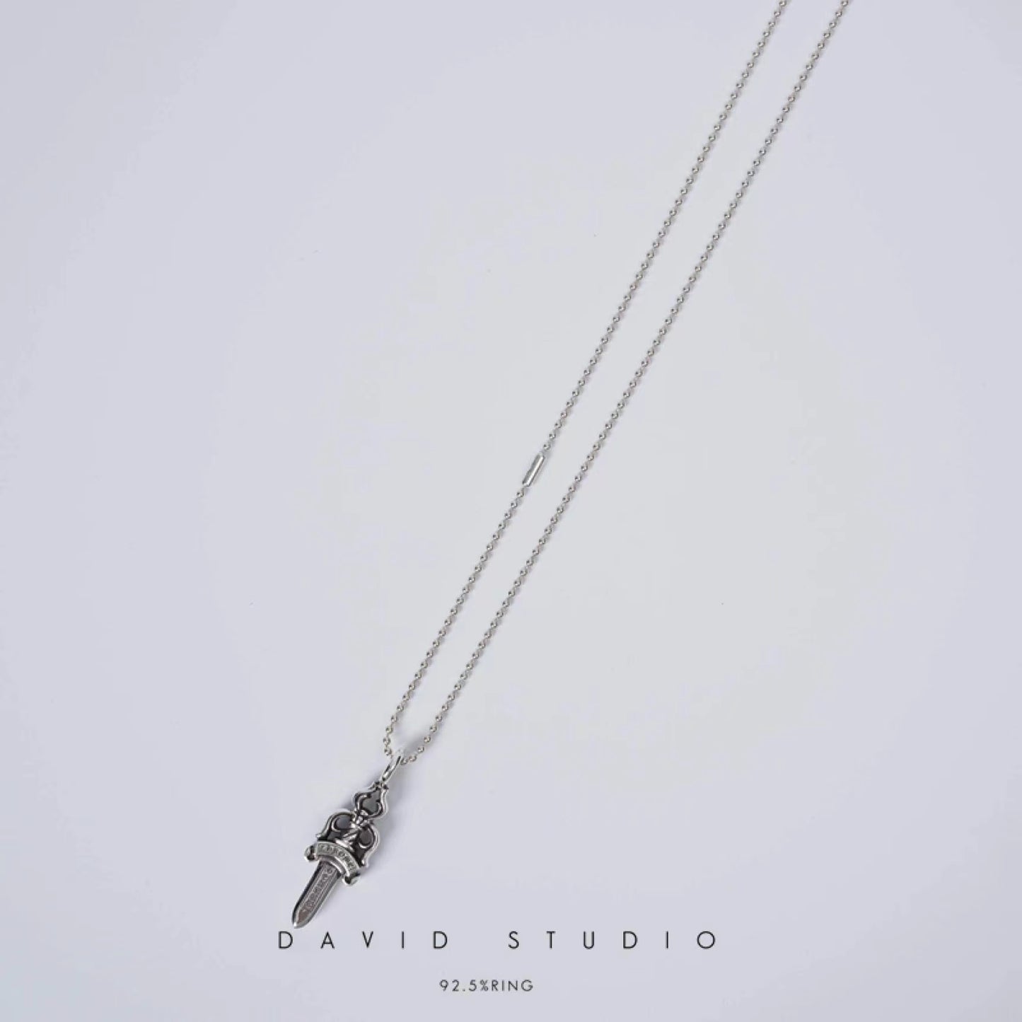 Chrome Hearts Double Dagger Pendant – Ball Chain