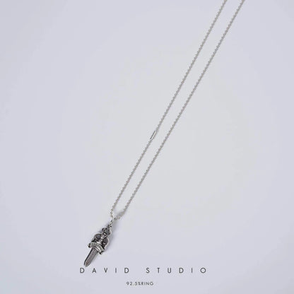 Chrome Hearts Double Dagger Pendant – Ball Chain