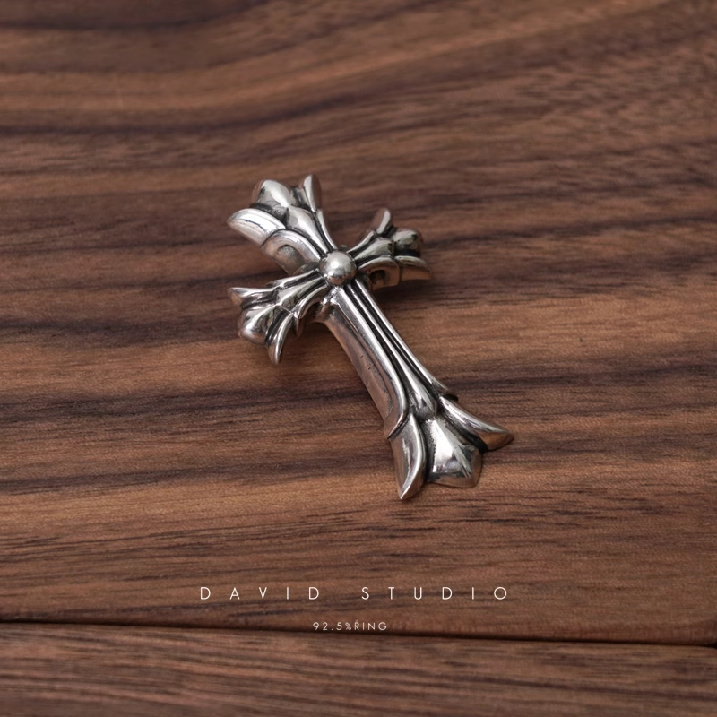 Chrome Hearts Small Double Cross Pendant