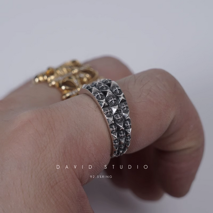 Chrome Hearts Multi CH Plus Stack Ring