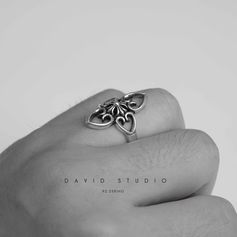 Chrome Hearts CH Plus Heart Ring