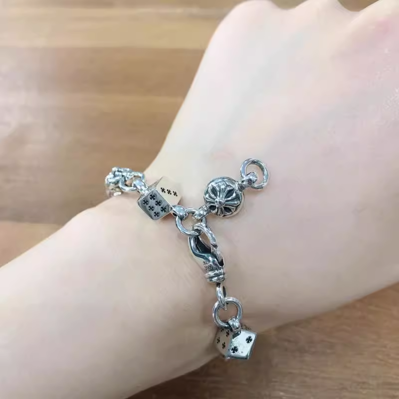 Chrome Hearts Dice And Crossball Bracelet