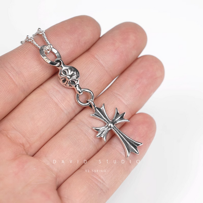 Chrome Hearts Cross Ball Pendant – Twist Chain