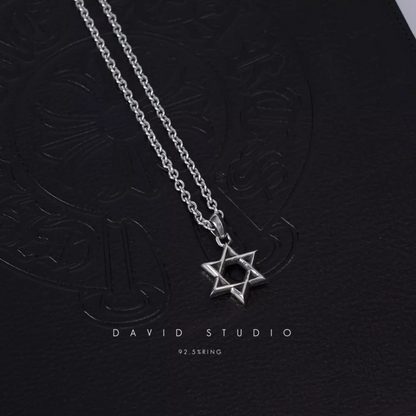 Chrome Hearts Small Star OF David Pendant – Roll Chain