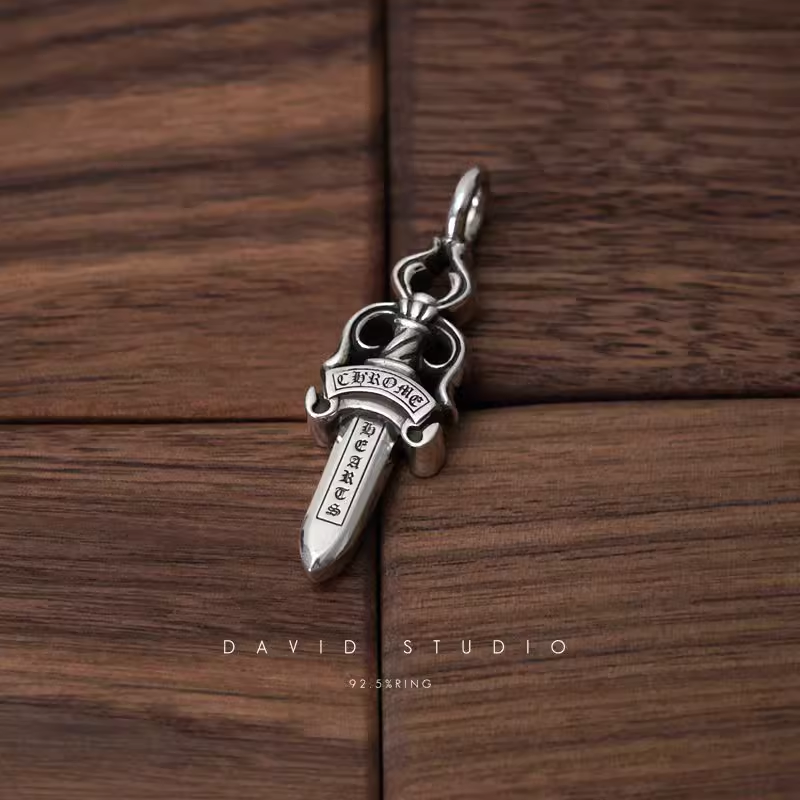 Chrome Hearts Double Dagger Pendant