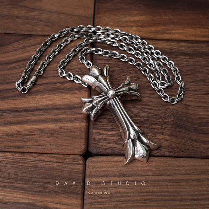 Chrome Hearts Large Double Cross Pendant – Paper Chain