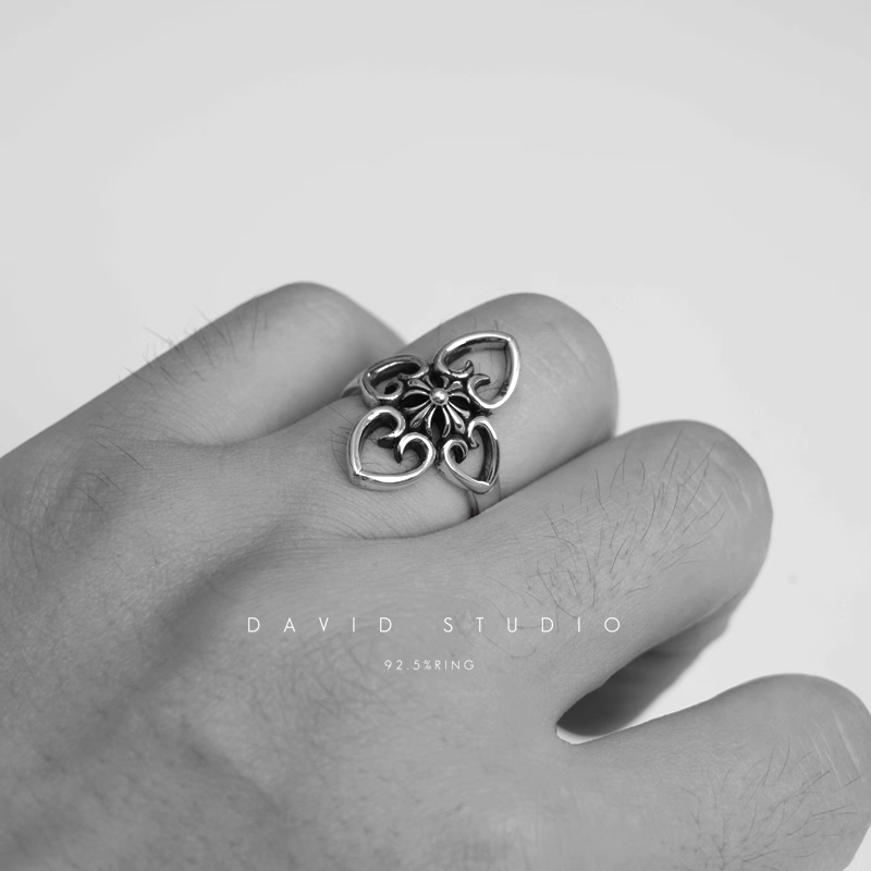 Chrome Hearts CH Plus Heart Ring