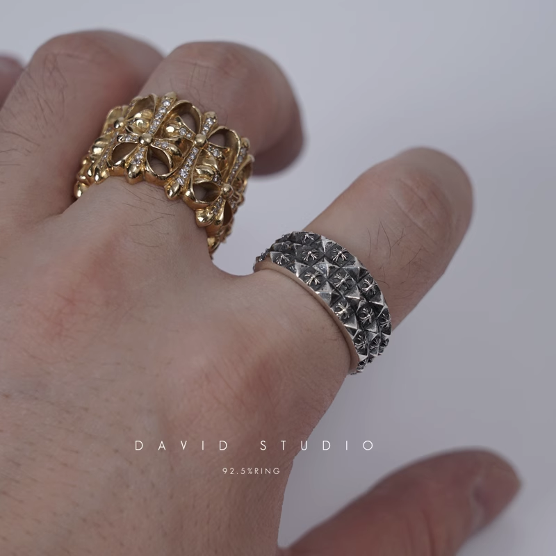 Chrome Hearts Multi CH Plus Stack Ring