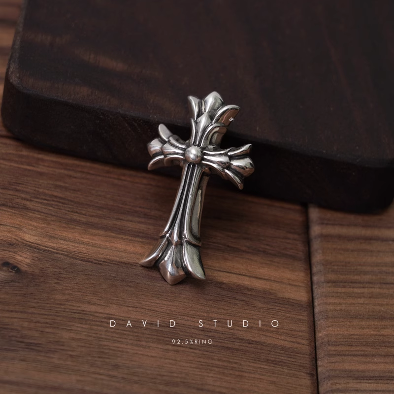 Chrome Hearts Small Double Cross Pendant