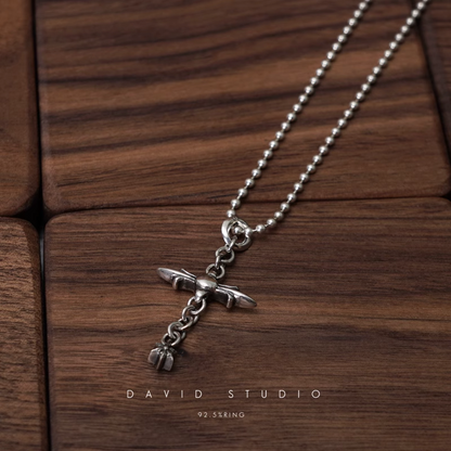 Chrome Hearts Roly Cross Pendant – Ball Chain