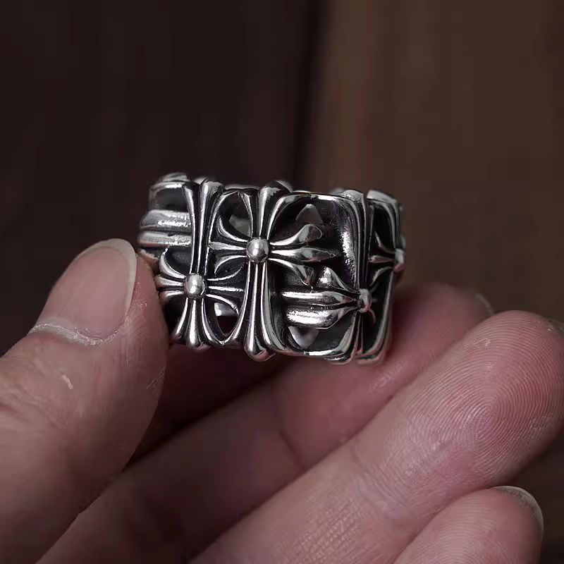 Chrome Hearts Square Cemetery Ring