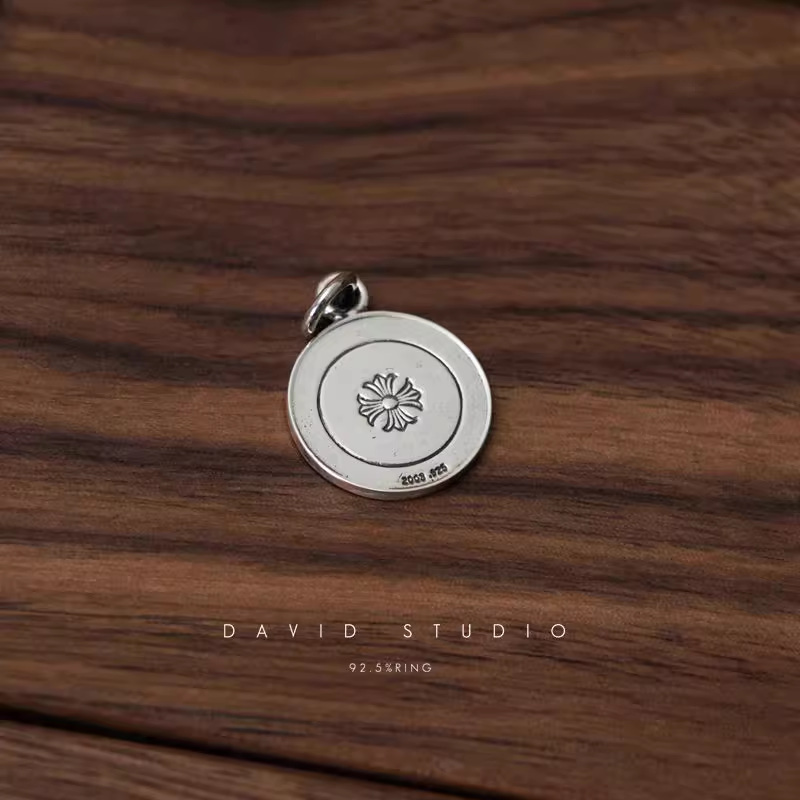 Chrome Hearts Round Angel Medallion Charm