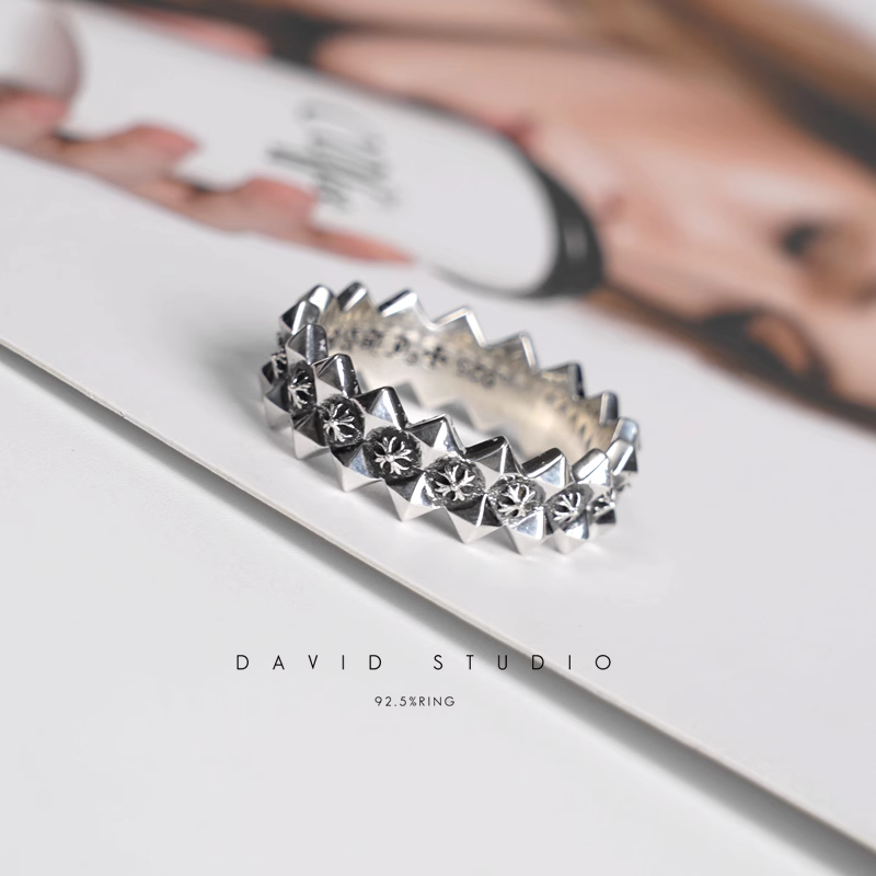 Chrome Hearts CH Plus Ragged Edge Ring