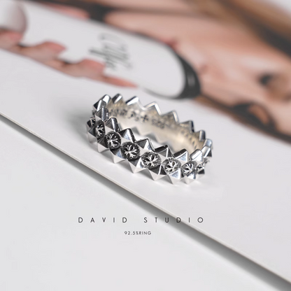 Chrome Hearts CH Plus Ragged Edge Ring