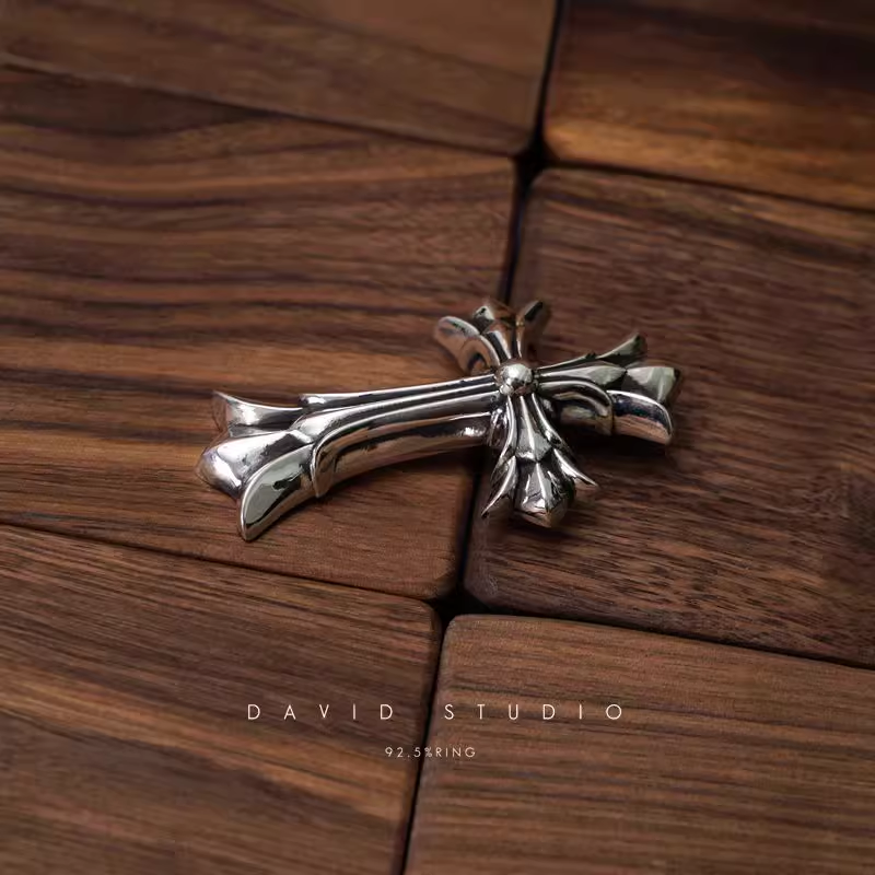 Chrome Hearts Large Double Cross Pendant