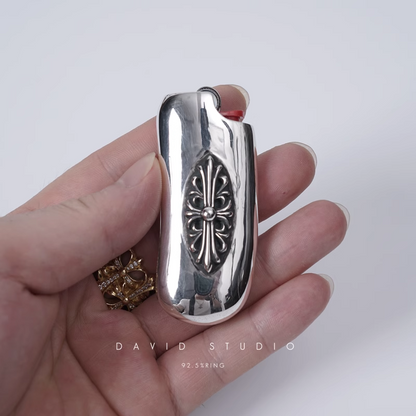 Chrome Hearts Floral Cross Lighter Case