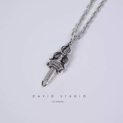 Chrome Hearts Double Dagger Pendant – Roll Chain