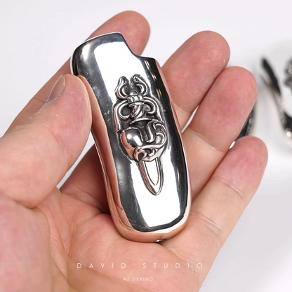 Chrome Hearts Dagger/Heart/Dagger Heart Lighter Case