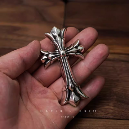 Chrome Hearts Large Double Cross Pendant