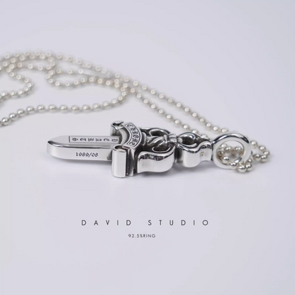 Chrome Hearts Double Dagger Pendant – Ball Chain