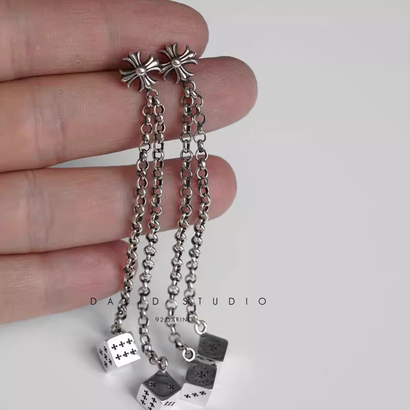 Chrome Hearts JoJo Dice Earring