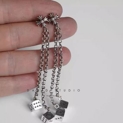 Chrome Hearts JoJo Dice Earring