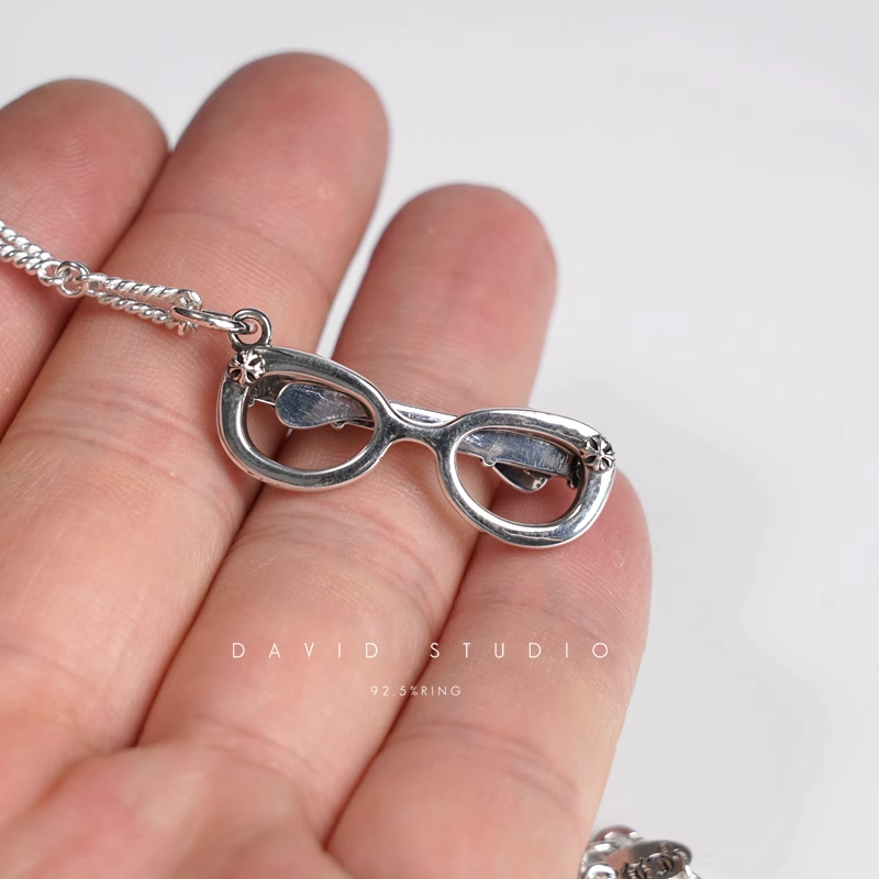 Chrome Hearts Glasses Pendant – Twist Chain