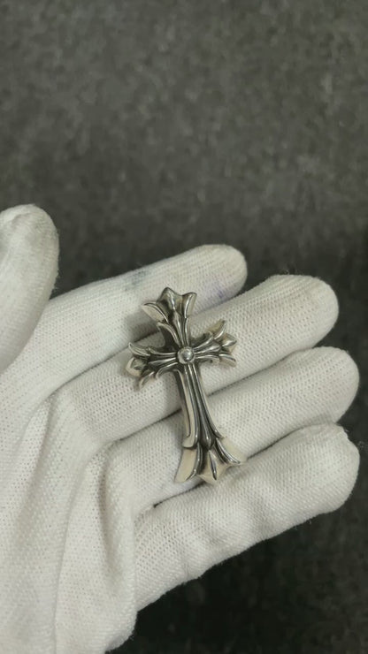 Chrome Hearts Small Double Cross Pendant