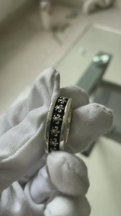 Chrome Hearts Small BS Fleur Ring